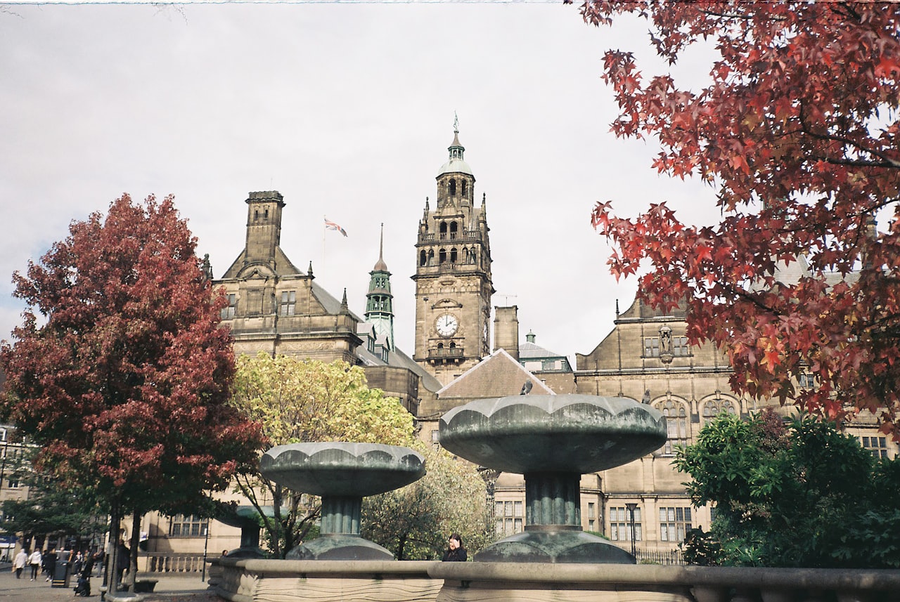 Sheffield Sheaf Square fountain